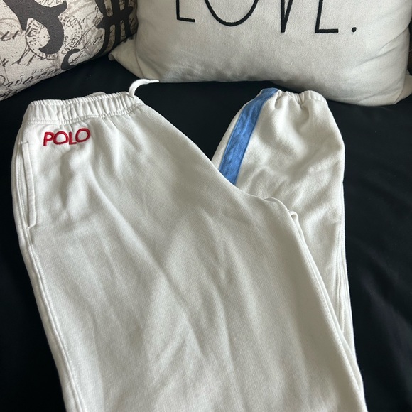 Polo Ralph Lauren Girls Jogger White World Cup Racing Ski Limited Sz 16 - Picture 4 of 5